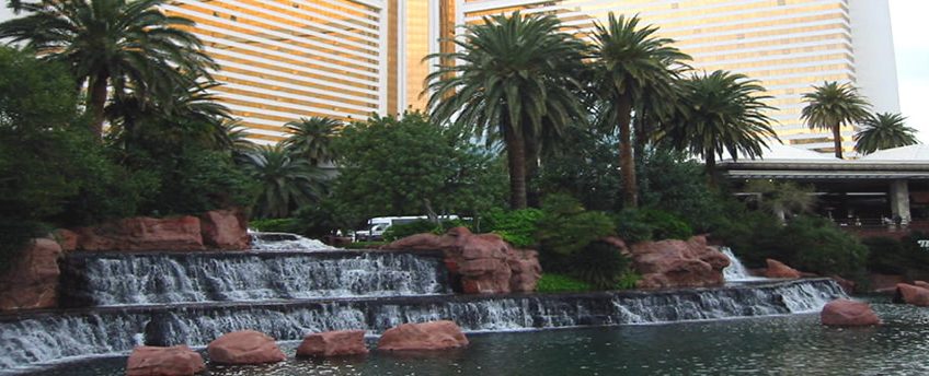 Photo of casino property with commercial landscaping in Las Vegas, NV