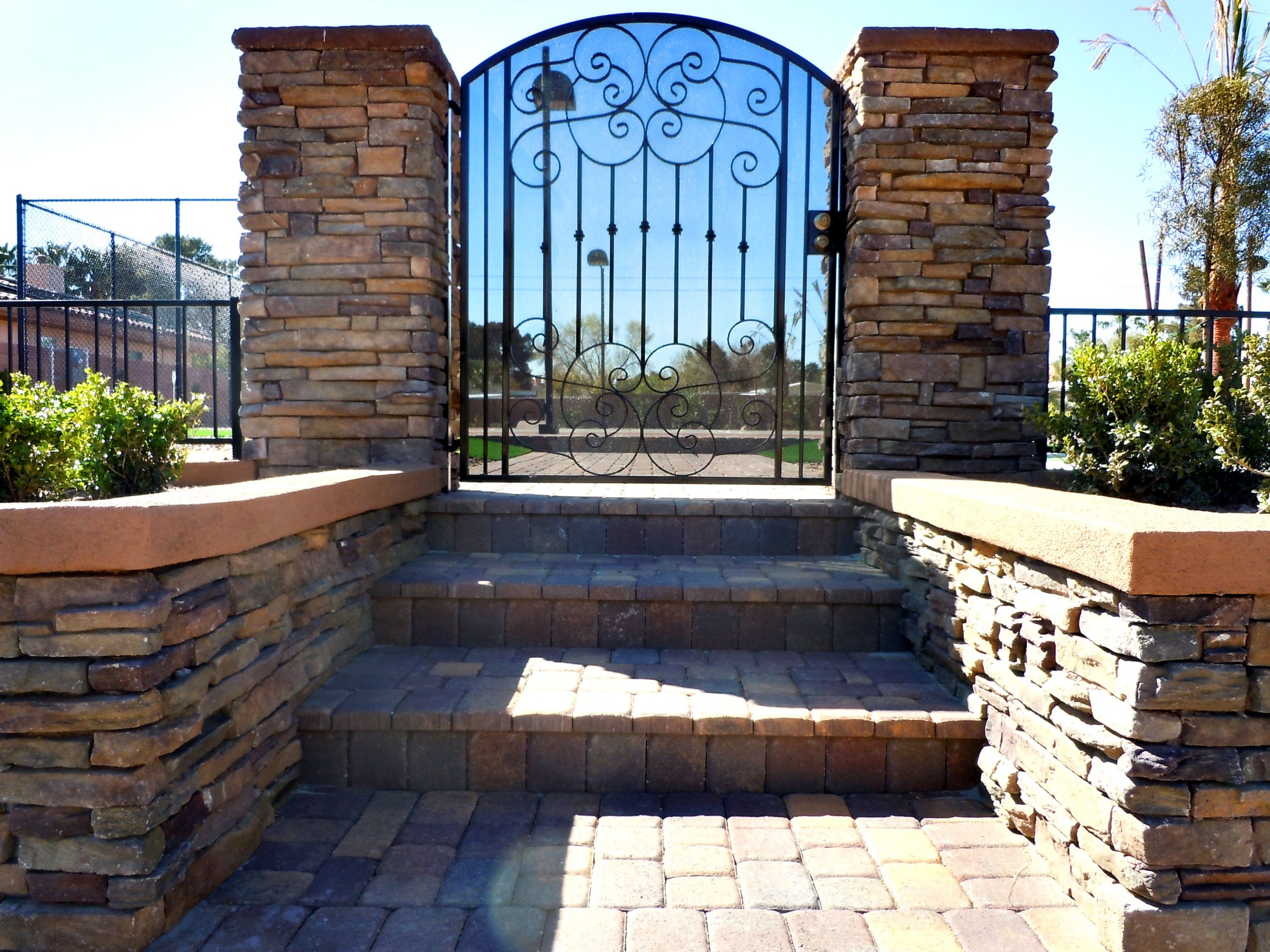Photo of Entrance Gate Pavers and Steps