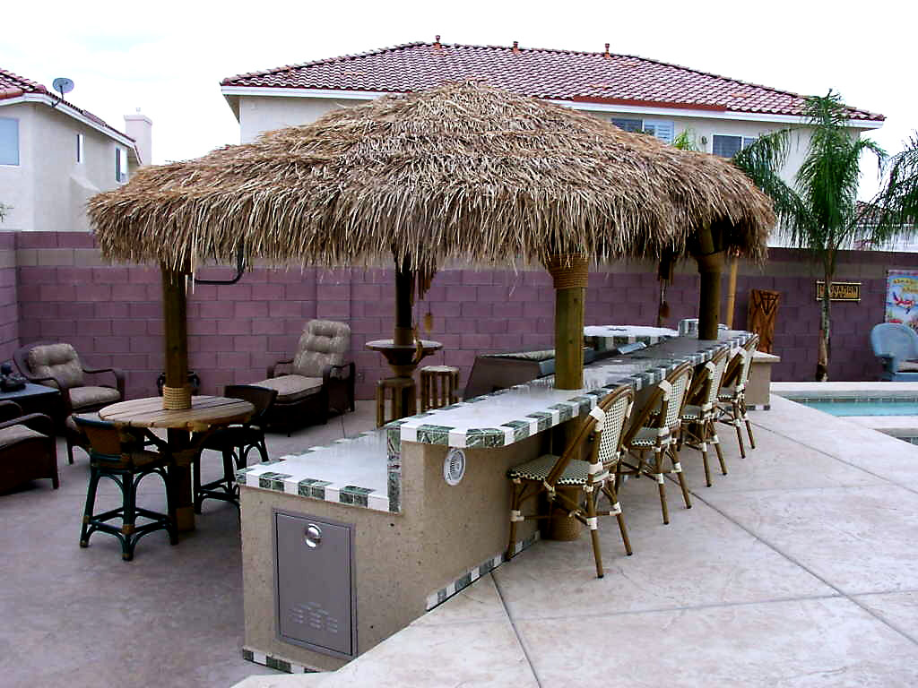 Photo of a Custom Outdoor Kitchen in Las Vegas