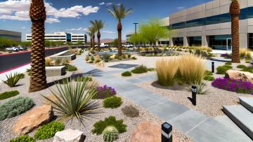 Commercial Landscape Designed by Chicago Landscape of Las Vegas