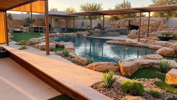 Full custom backyard redesign completed in Henderson, NV