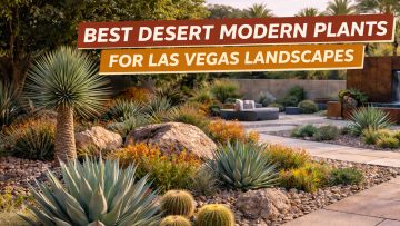 Best desert modern plants for Las Vegas landscapes featuring agave and yucca