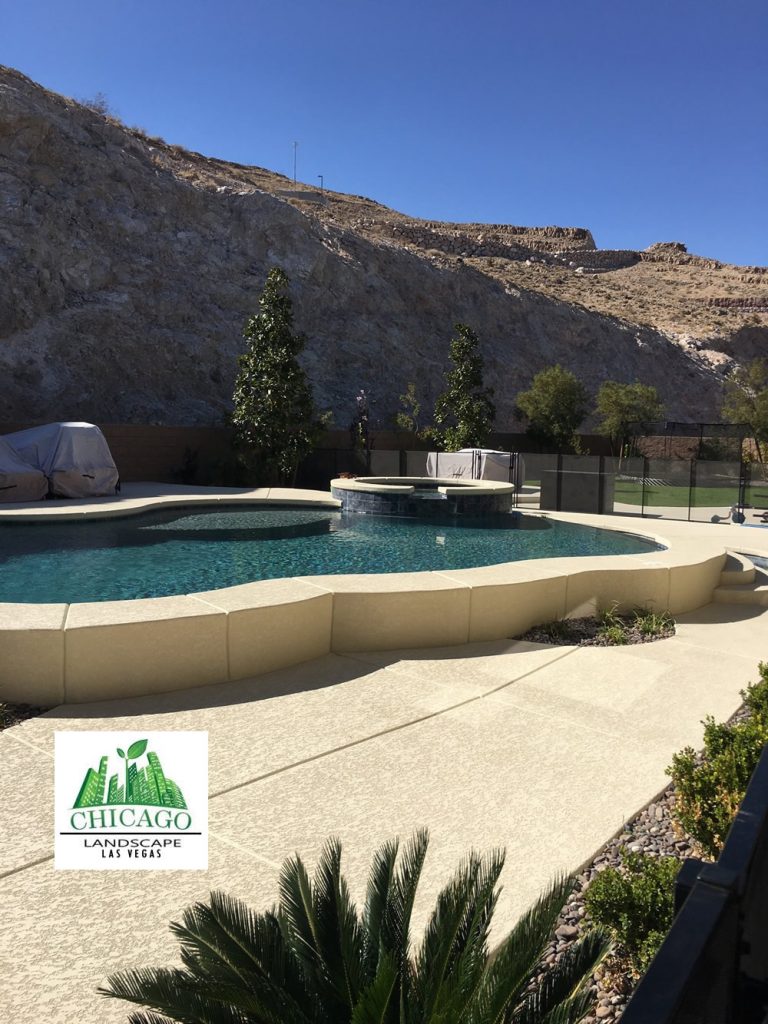 Luxury residential poolscape design Southern Highlands Las Vegas