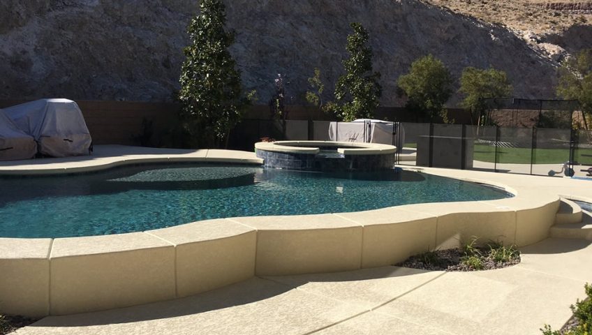 Luxury residential poolscape design Southern Highlands Las Vegas