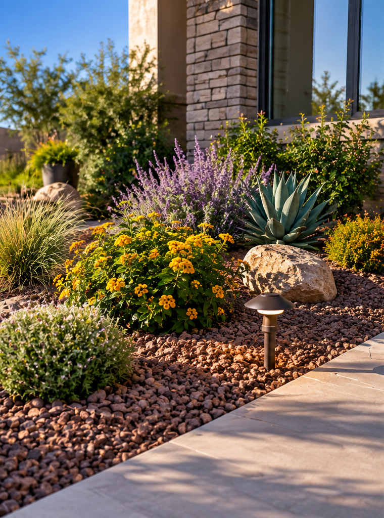 Colorful drought-tolerant shrubs and desert plants for a Las Vegas landscape
